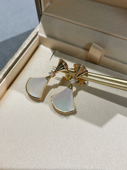 [GALE]DREAM MOP 1 DIAMOND EARRINGS