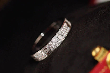 [GALE]LOVE RING 3.6MM DIAMOND PAVED