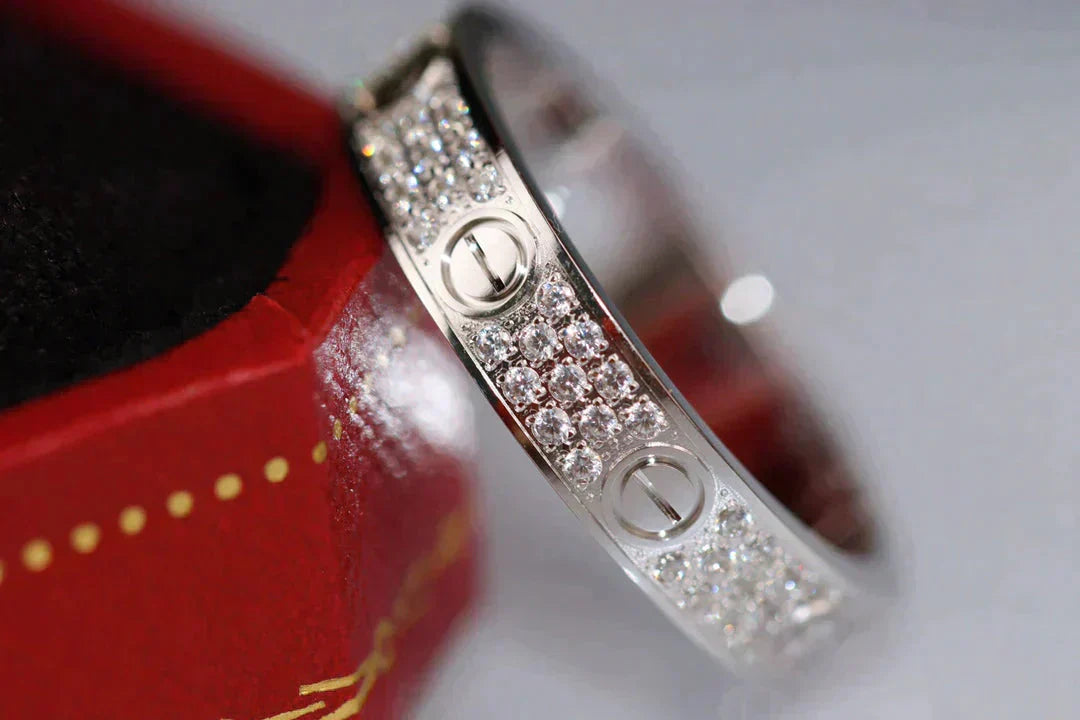 [GALE]LOVE RING 3.6MM DIAMOND PAVED