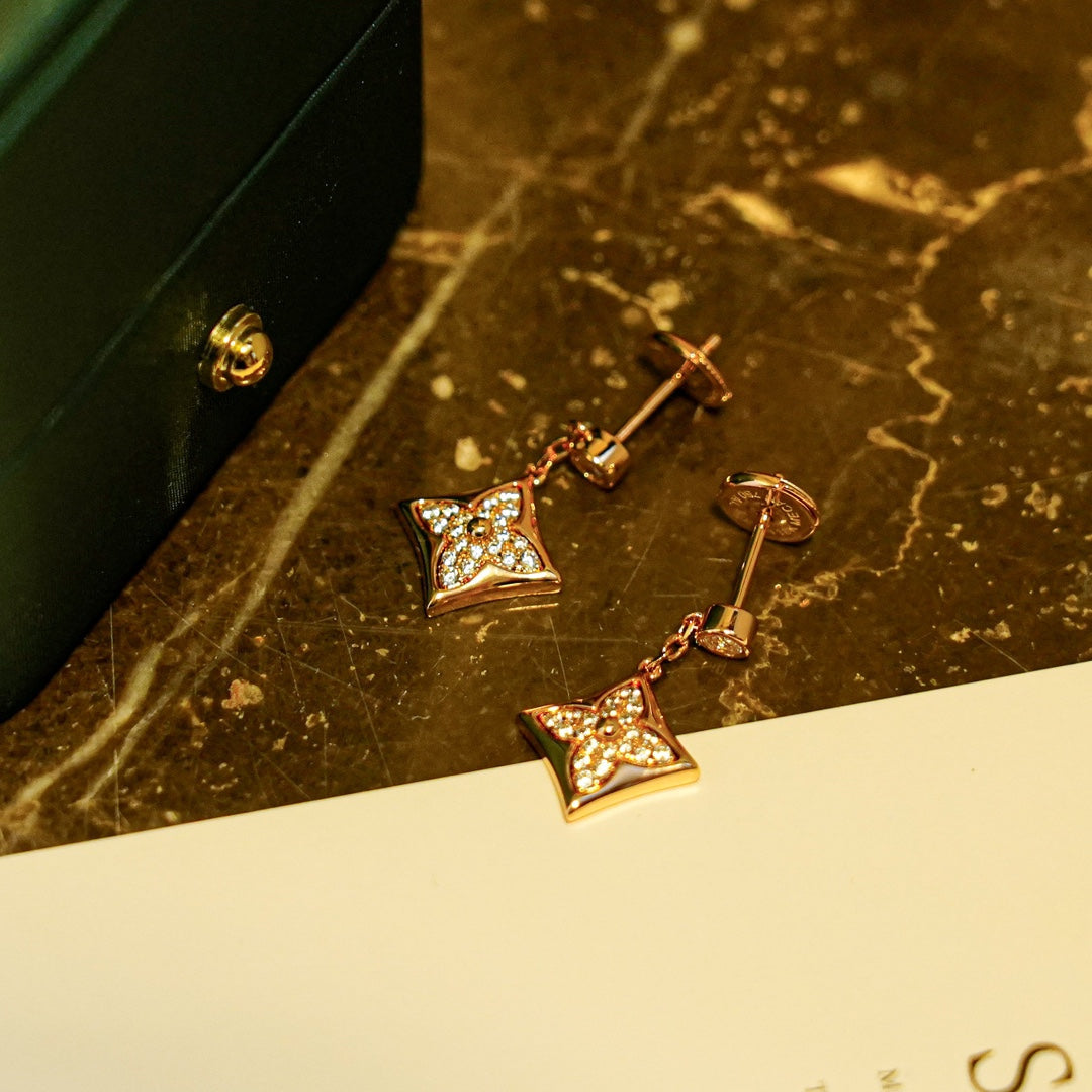 [GALE]STAR DIAMONDS EARRINGS GOLD