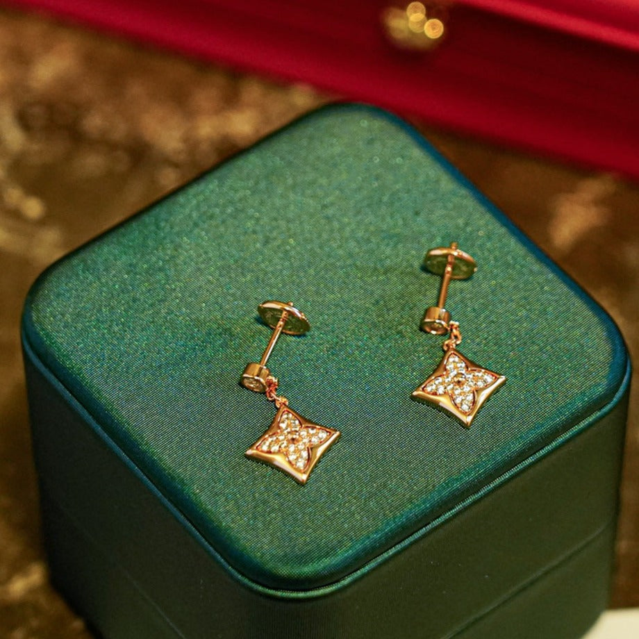 [GALE]STAR DIAMONDS EARRINGS GOLD