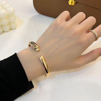 [GALE]PANTHERE GOLD OPEN BRACELET