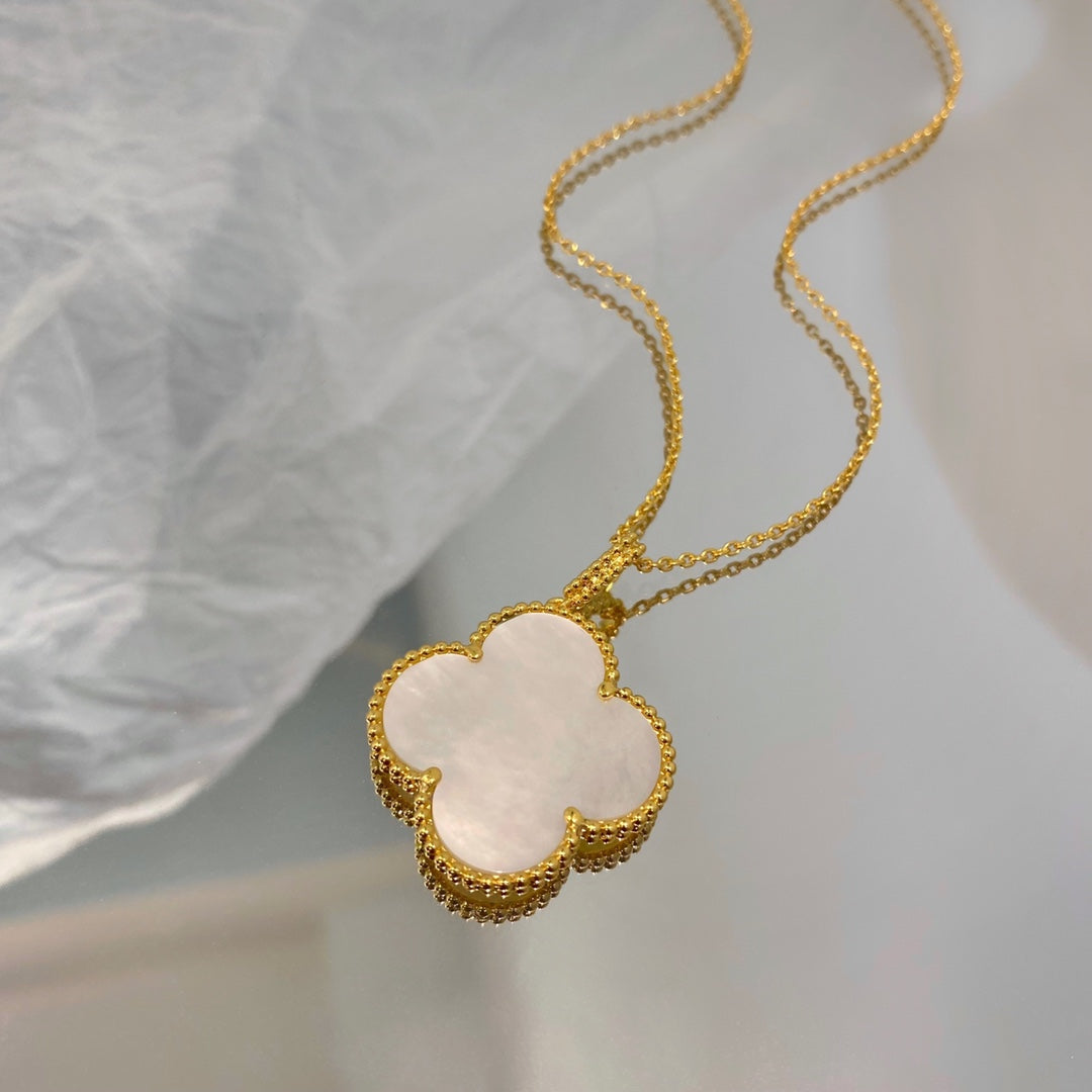 [GALE]CLOVER 25MM MOP LARGE PENDANT NECKLACE