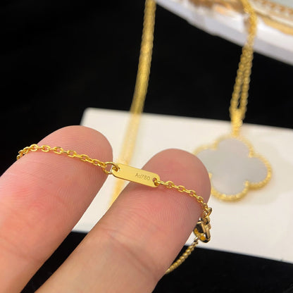 [GALE]CLOVER 25MM MOP LARGE PENDANT NECKLACE