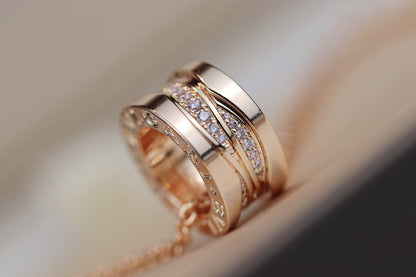 [GALE]ZERO 1 PINK GOLD DIAMOND NECKLACE