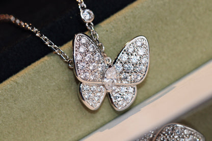 [GALE]BUTTERFLY DIAMOND NECKLACE
