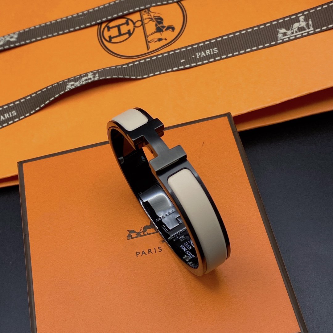 [GALE]H BRACELET 12MM BLACK BEIGE CERAMIC