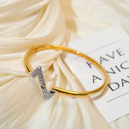 [GALE]VOLTE UPSITE DOWN GOLD DIAMOND BRACELET