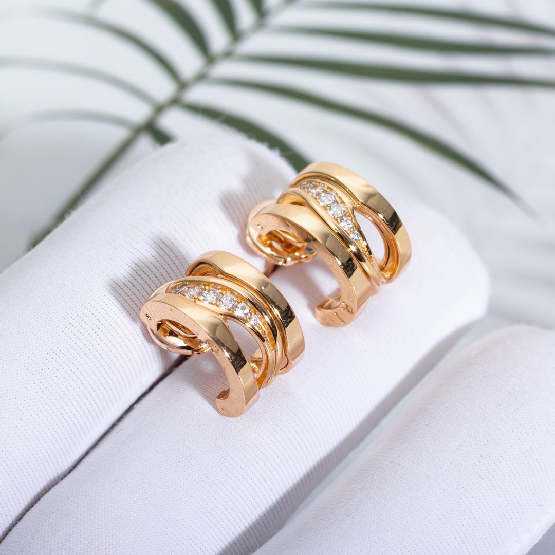 [GALE]ZERO 1 PINK GOLD DIAMONDS EARRINGS