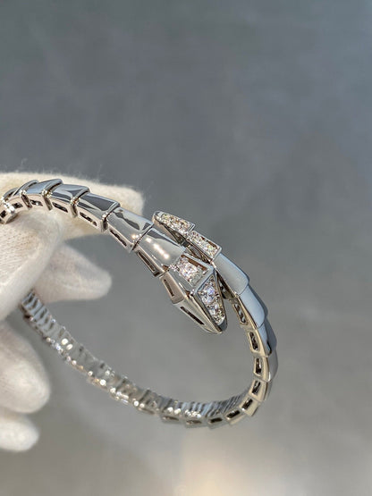 [GALE]SERPENTI BRACELET DIAMONDS SILVER