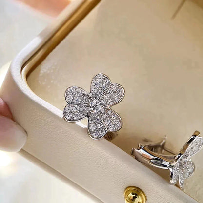 [GALE]CLOVER COMOS DIAMOND EARRINGS SILVER