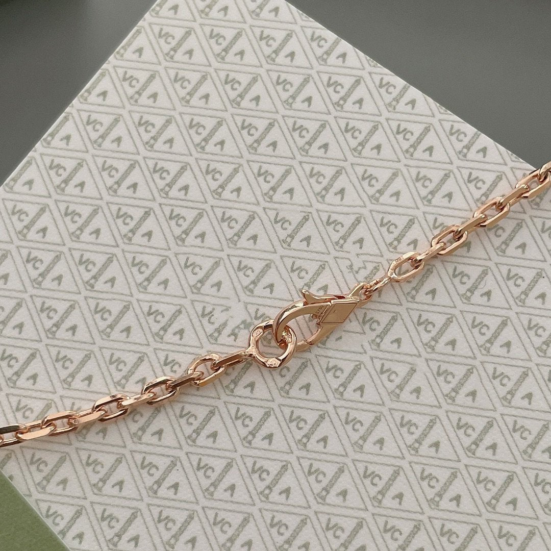 [GALE]LUCKY SPRING 15 MOTIFS ROSE GOLD NECKLACE