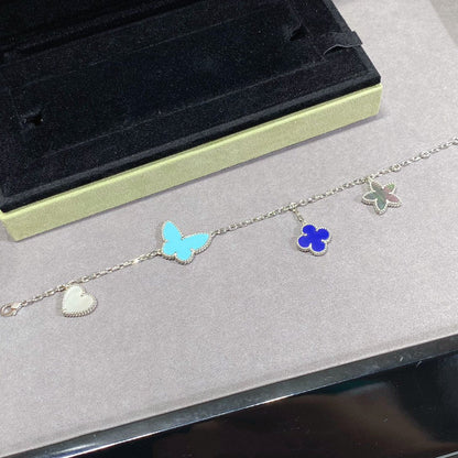 [GALE]LUCKY SPRING SILVER BRACELET 4 MOTIF