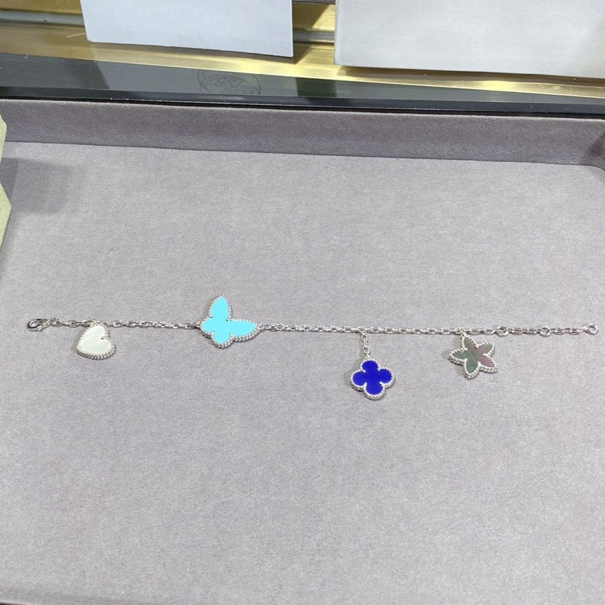 [GALE]LUCKY SPRING SILVER BRACELET 4 MOTIF