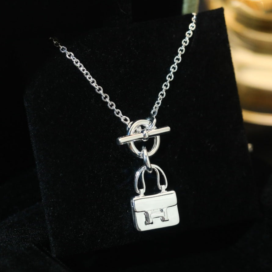[GALE]POP H PEDANT SILVER NECKLACE