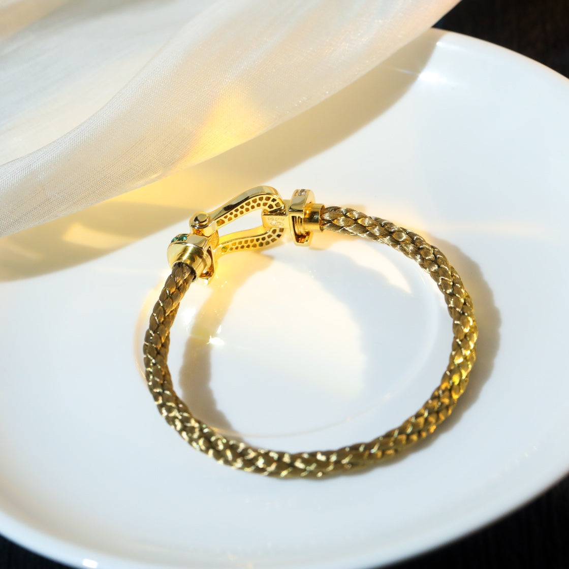 [GALE]FORCE 10 GOLD GREEN DIAMOND PAVED