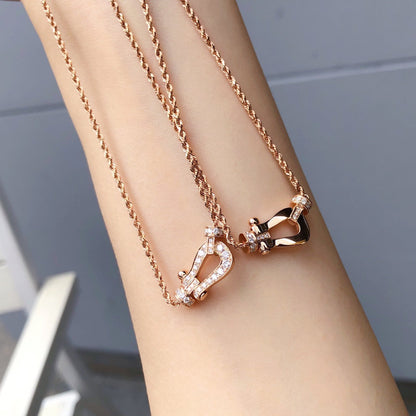 [GALE]FORCE 10 PINK GOLD DIAMOND NECKLACE
