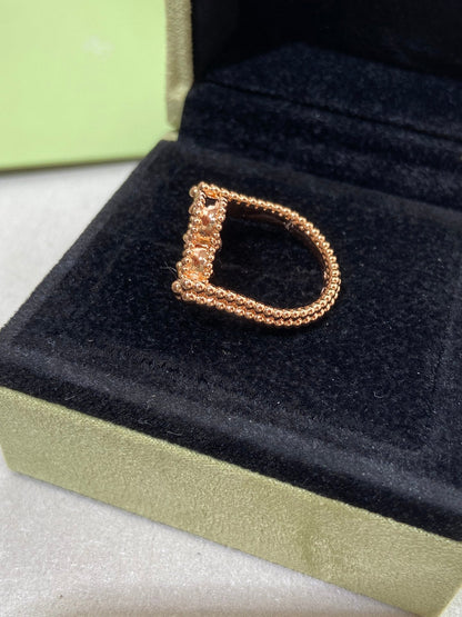 [GALE]CLOVER RIVERSIBLE PINK GOLD RING