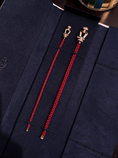 [GALE]FORCE 10 HALF DIAMOND PINK GOLD RED CORDERI LARGE AND MEDIUM MODEL