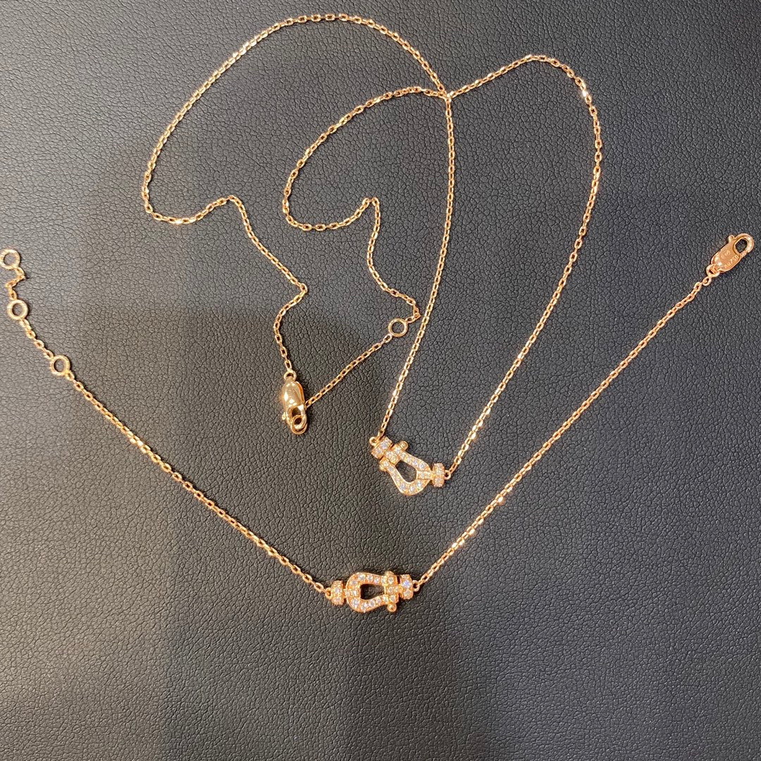 [GALE]FORCE 10 DIAMOND PINK GOLD NECKLACE MINI MODEL