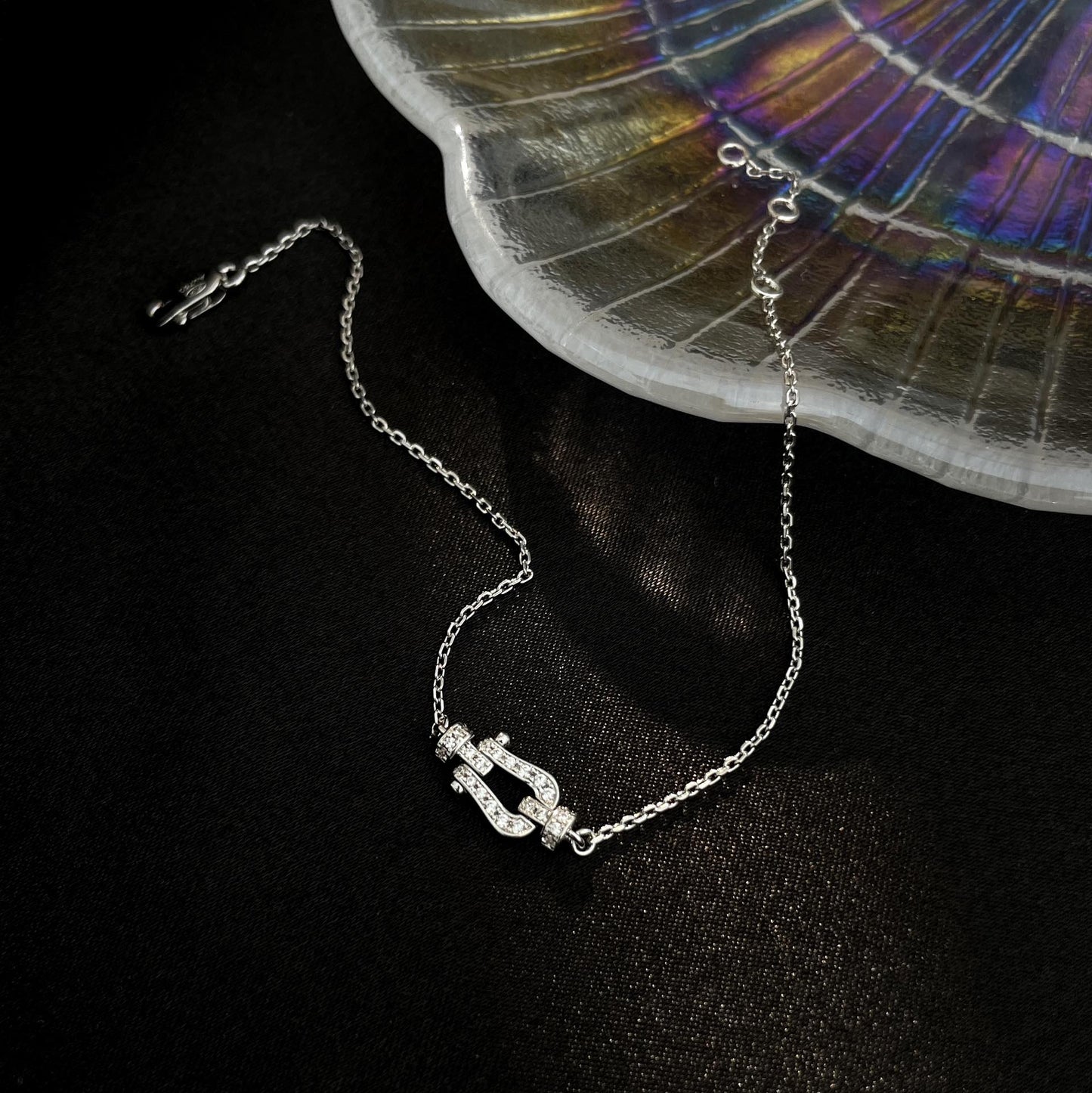 [GALE]FORCE 10 FULL DIAMOND BUCKLE CHAIN LINK MINI MODEL