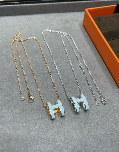 [GALE]POP H SKY BLUE NECKLACE