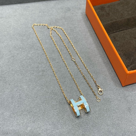 [GALE]POP H SKY BLUE NECKLACE