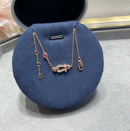 [GALE]FORCE 10 DIAMOND CHAIN LINK PINK GOLD BRACELET