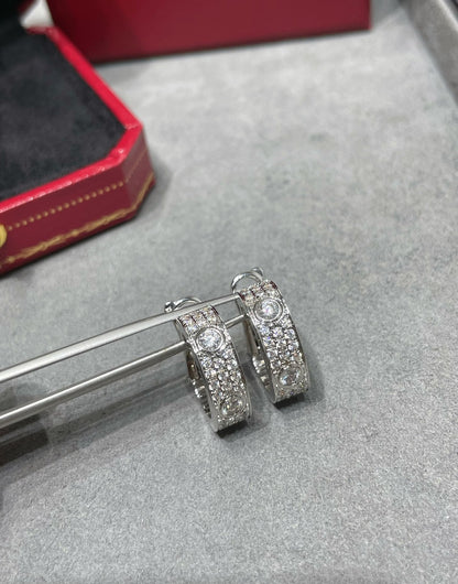 [GALE]LOVE 5.5MM DIAMOND PAVED EARRINGS
