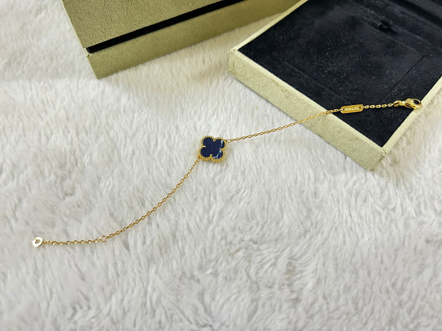 [GALE]CLOVER 1 MOTIF PIETERSITE BRACELET