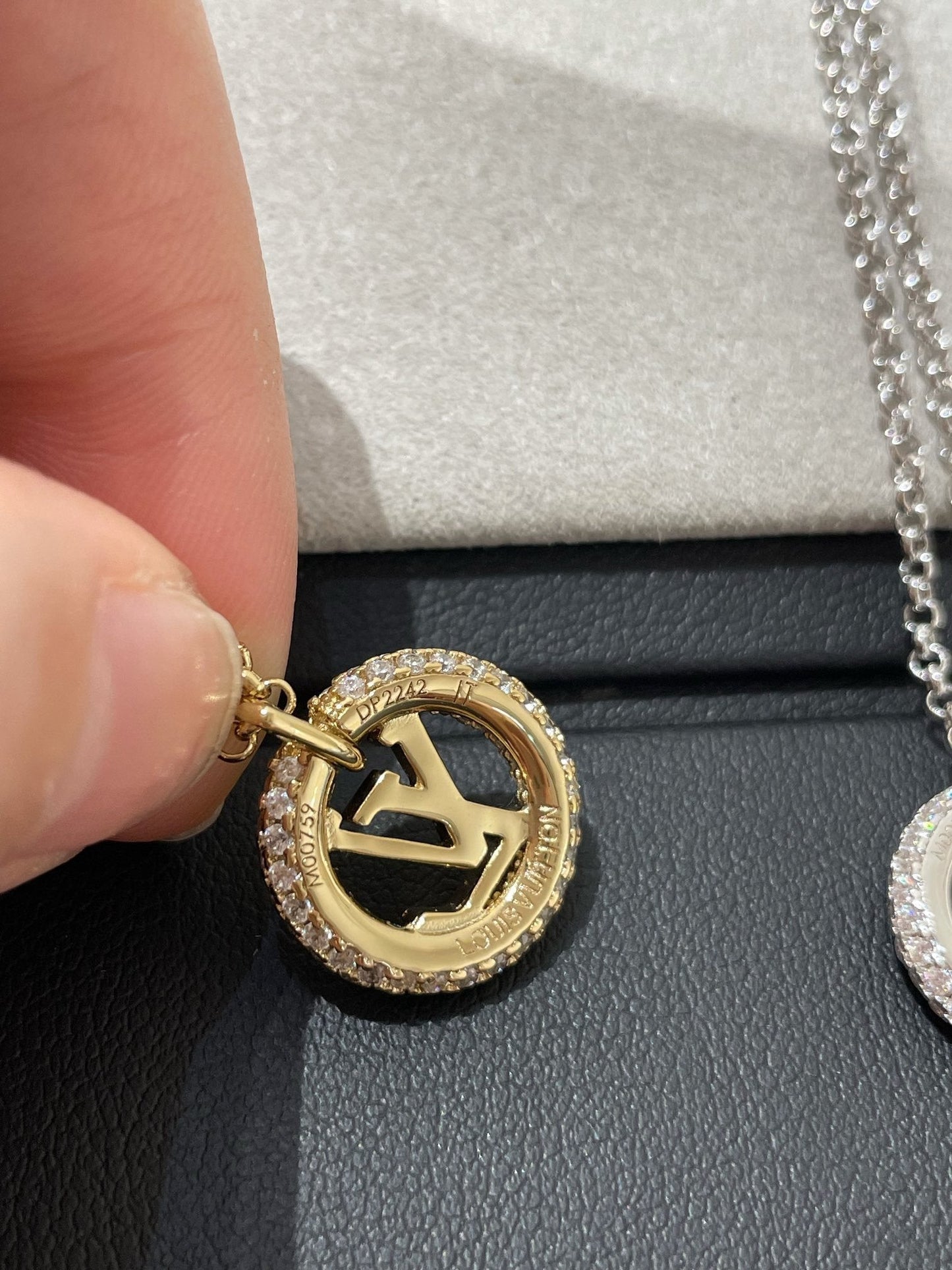 [GALE]BY NIGHT DIAMOND PAVED NECKLACE