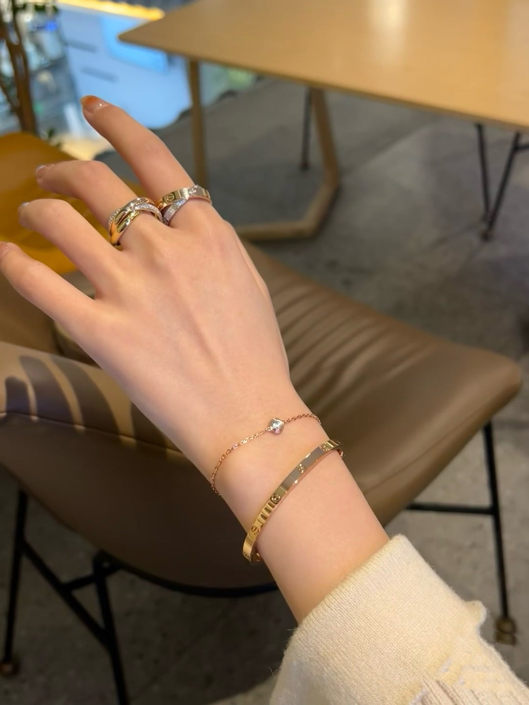 [GALE]DAMOUR DIAMOND LINK BRACELET