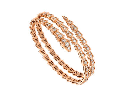 [GALE]SERPENTI BRACELET PINK GOLD DIAMOND DOUBLE ROW