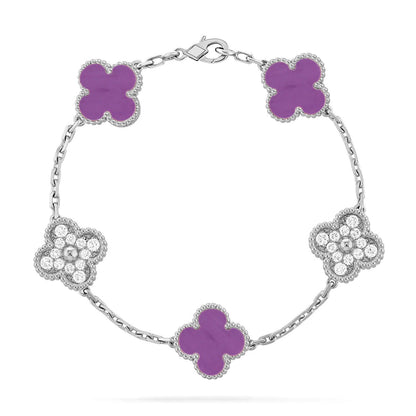 [GALE] CLOVER 5 MOTIF VIOLET BRACELET COLLECTION