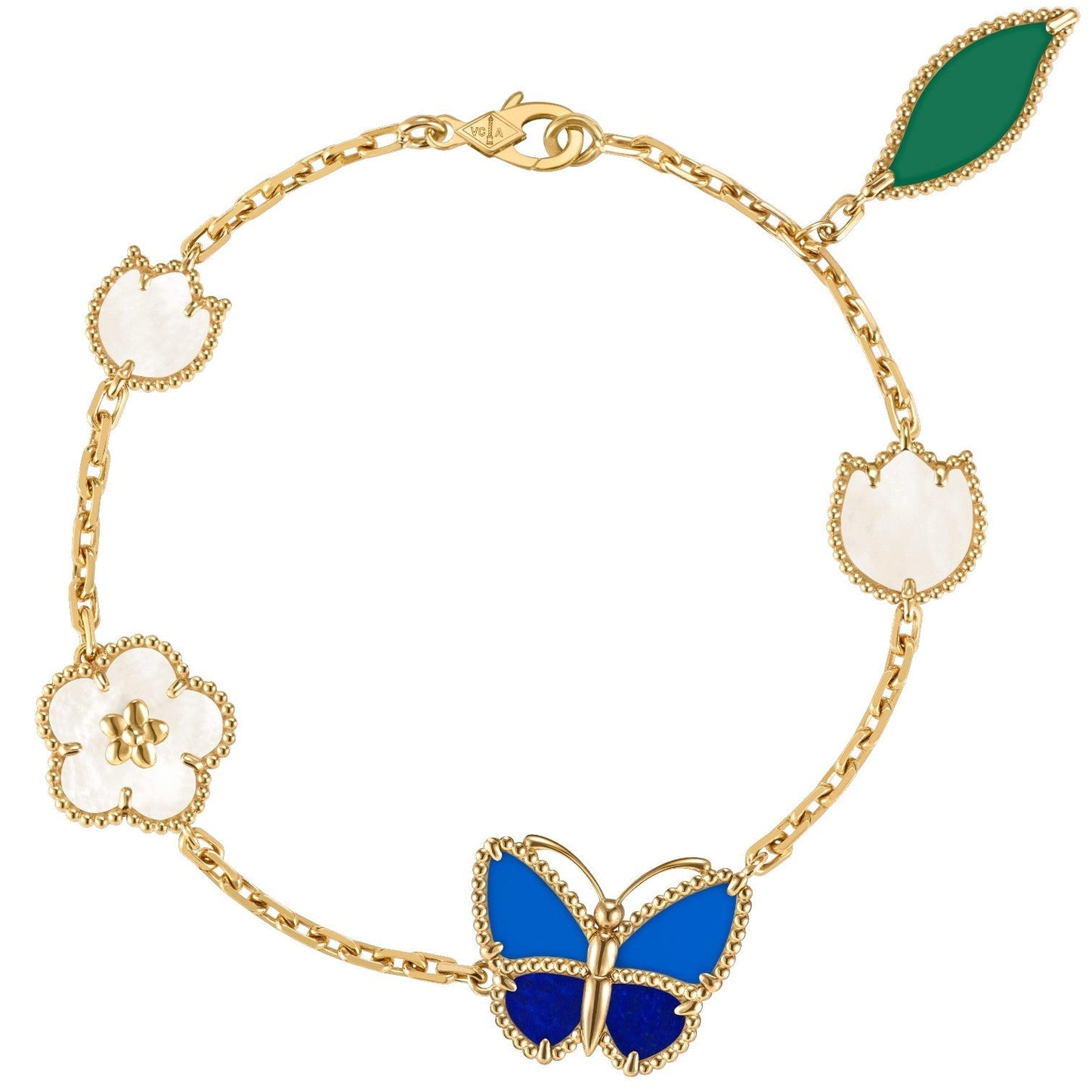 [GALE]LUCKY SPRING BUTTERFLY 5 MOTIF BRACELET