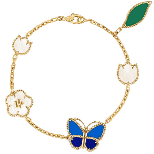 [GALE]LUCKY SPRING BUTTERFLY 5 MOTIF BRACELET