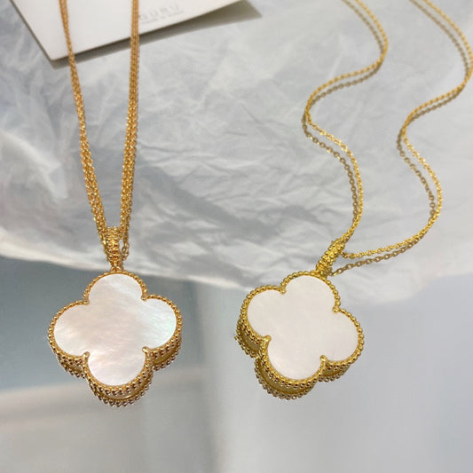 [GALE]CLOVER 25MM MOP LARGE PENDANT NECKLACE