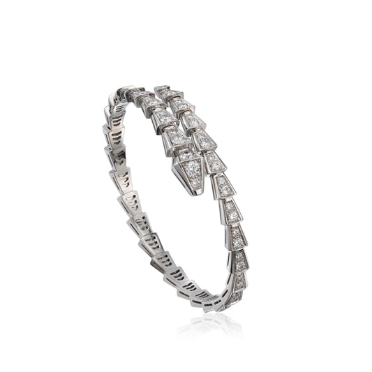 [GALE]SERPENTI BRACELET 6MM SILVER DIAMOND