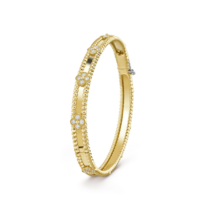 [GALE]CLOVER BRACELET 4MM DIAMONDS