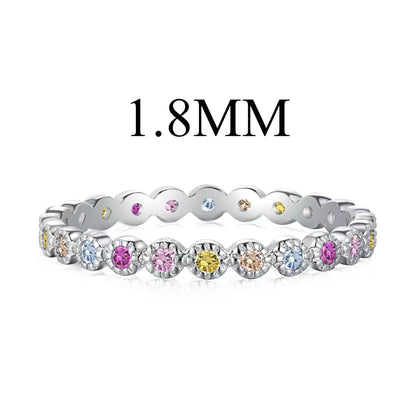 [GALE]Unique Scintillating Round Cut Daily Ring