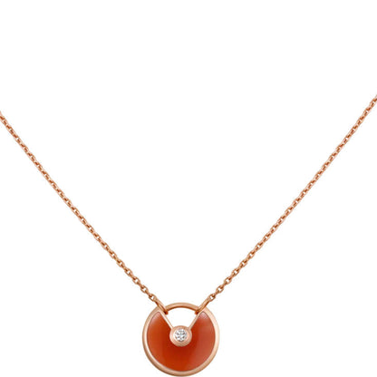 [GALE]AMULETTE GOLD CARNELIAN ONYX NECKLACE