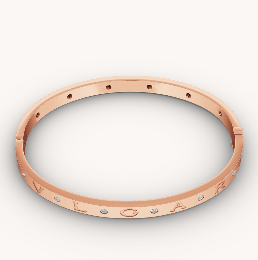 [GALE]ZERO 1 PINK GOLD 12 DIAMONDS BRACELET