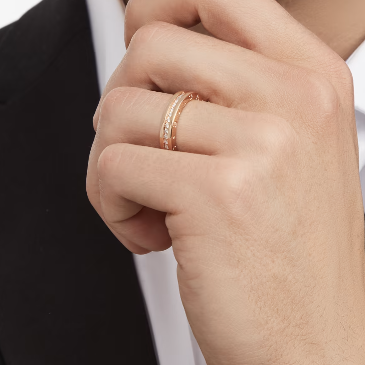 [GALE]ZERO 1 ONE-BAND PAVED DIAMONDS ON THE SPIRAL RING