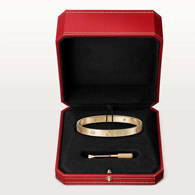 [GALE]LOVE BRACELET 6.1MM 4 DIAMONDS