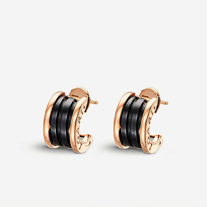 [GALE]ZERO 1 PINK GOLD CERAMIC EARRINGS