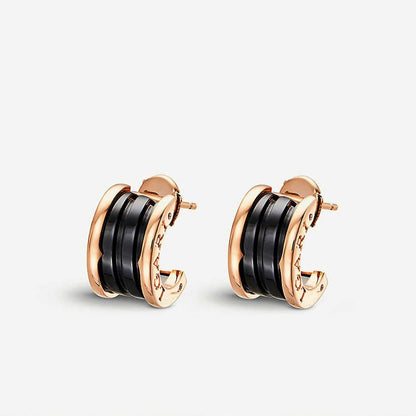 [GALE]ZERO 1 PINK GOLD CERAMIC EARRINGS