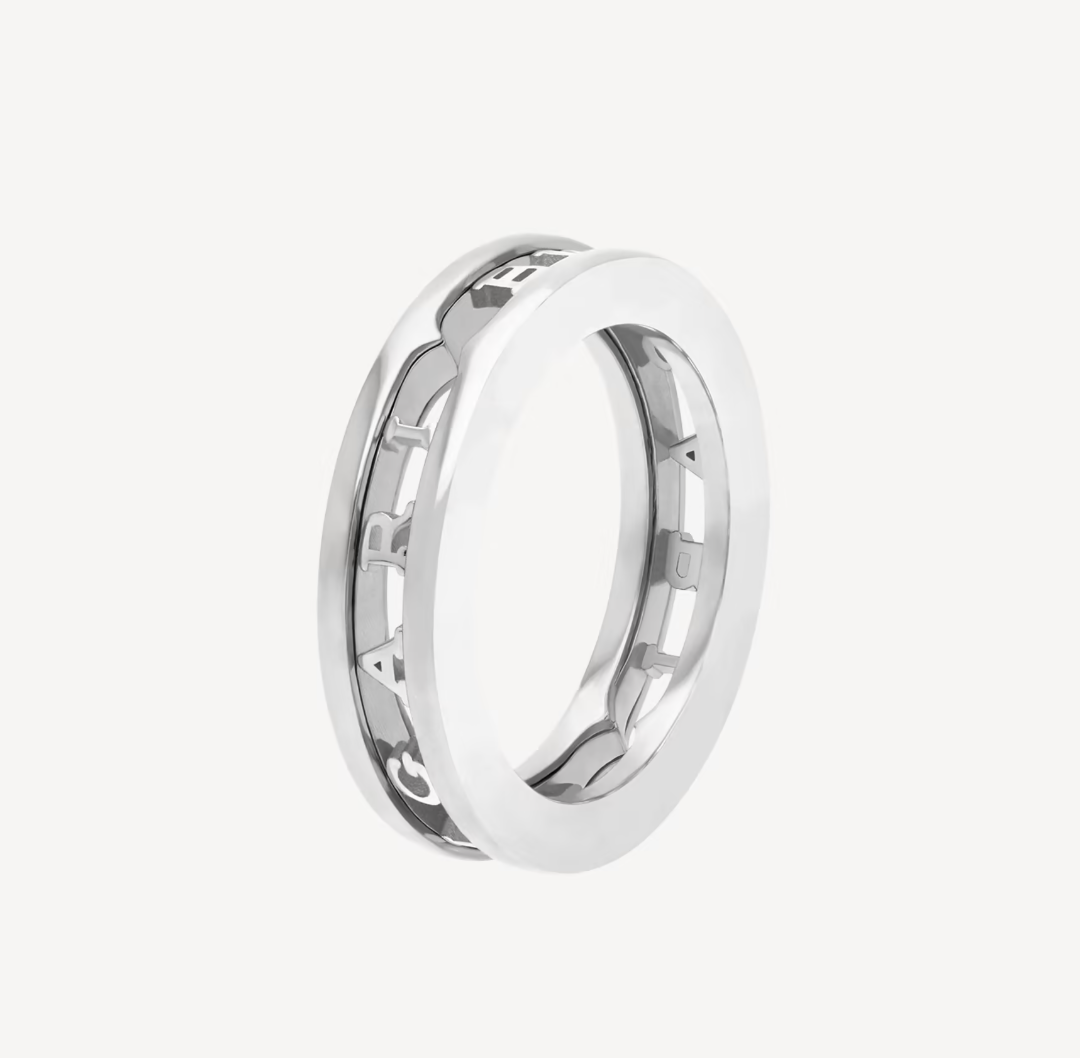 [GALE]ZERO 1 ONE-BAND WITH OPENWORK LOGO SPIRAL RING