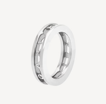 [GALE]ZERO 1 ONE-BAND WITH OPENWORK LOGO SPIRAL RING