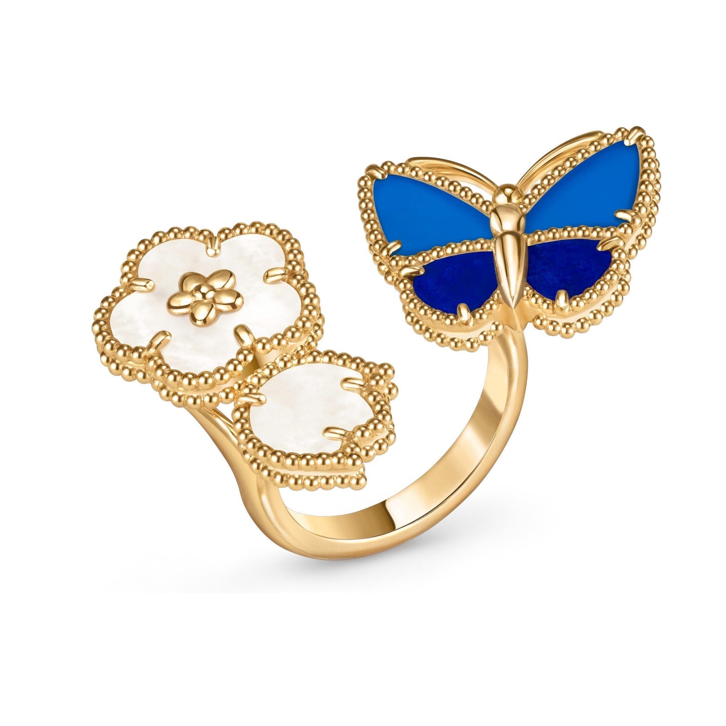 [GALE]LUCKY SPRING BUTTERFLY OPEN-FACE RINGS