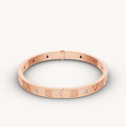 [GALE]ZERO 1 PINK GOLD 12 DIAMONDS BRACELET